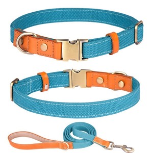 Collier de luxe réglable en cuir pour chien, sangle de cou rembourrée douce pour chiot et chat, accessoires pour <span class=keywords><strong>animaux</strong></span> de compagnie personnalisés OEM en gros - Product Image 4