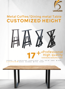 Bàn ăn chân có thể điều chỉnh kim loại đồ nội thất chân forcabinets Acrylic đồ nội thất kim loại bên bàn chân 28 inch giao diện điều khiển bàn chân - Product Image 4