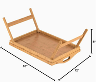 Table pliante moderne en bambou pour la maison, la chambre, le petit-déjeuner, légère, résistante à l'eau, portable, pour la plage, le pique-nique en plein air