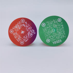 Diámetro personalizado de fábrica 30mm/pegatina personalizada 213 Anti-Metal para trabajar en superficie metálica 13,56 MHz pegatina NFC pegatina frágil - Product Image 6