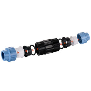 맞춤형 관개 플라스틱 동일 직경 빠른 연결 Pn16 32 mm 나사산 파이프 피팅 커넥터 PP 압축 커플 링 - Product Image 4