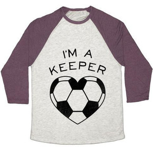 Maglietta da baseball I'm a Keeper (Baseball Tee) Maglietta da baseball unisex in tessuto tri-blend - Product Image 3