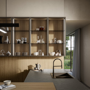 Modern MDF <b>Kitchen</b> Cabinet with Panel Design and Easy Clean Surface for Contemporary <b>Kitchen</b> Spaces - Product Image 6