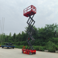 Plateforme élévatrice à ciseaux automotrice pour travaux en hauteur 4m 6m 8m 10m 12m 14m, système de pompe à grand volume, capacité 500kg, prix usine