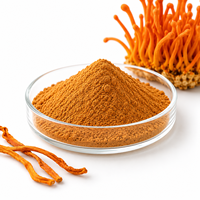 Extrait de Cordyceps Militaris en poudre, 30% de polysaccharides, ingrédient de champignon en vrac pour la vente en gros