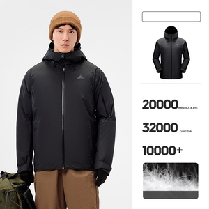 Men's 24 New Outdoor Down Jacket With Filling Goose Down Pelliot Ski Mountaineering <strong>Suit</strong> Winter Bomber With Hooded Collar - Product Image 6