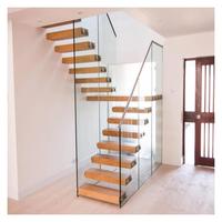 Balustrades et rampes en verre Prima, profil solide et élégant, pour entrepôts, villas, hôtels, appartements