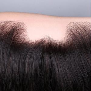 ผมปลอมแบบ HD Lace Frontal Closure รูปทรงตัว M ขนาด 13x4 นิ้ว ผมตรงแบบ HD 100% แท้จากธรรมชาติ ความยาว 8-30 นิ้ว แบบเย็บมือ - Product Image 6