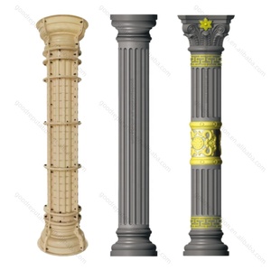 Molde de silicona ajustable de alta calidad para pilares de cemento prefabricados romanos, diseño de columna de hormigón, venta al por mayor - Product Image 4