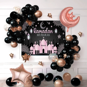 بالونات عيد مبارك، خلفية رمضان كريم، زينة إسلامية، طقم قوس بالونات للحفلات - Product Image 5