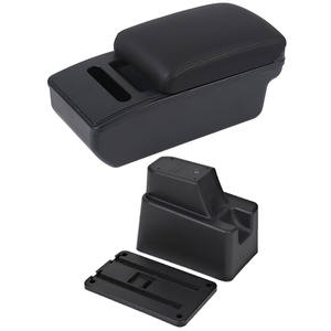 Boîte d'accoudoir Vtear en ABS avec porte-gobelet USB pour <span class=keywords><strong>Renault</strong></span> <span class=keywords><strong>Captur</strong></span>/Kaptur 2014-2018 - Accessoire de rangement intérieur - Product Image 2