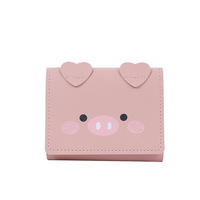 Dompet Wanita Model 993 Merek YC Versi Korea Lucu Bergambar Kartun, Ukuran Kecil, Model Pendek 70%, Banyak Slot Kartu, Terbuka, Grosir Ekspor