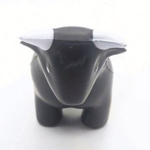 Balle anti-stress en PU en forme de taureau noir, design populaire de haute qualité, jouet promotionnel, jouet anti-stress taureau - Product Image 5
