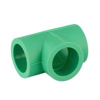 Raccord en T en polypropylène PPRC pour plomberie, connecteur de conduite d'eau, joint durable résistant à la chaleur, anti-fuite, pour système de construction résidentiel