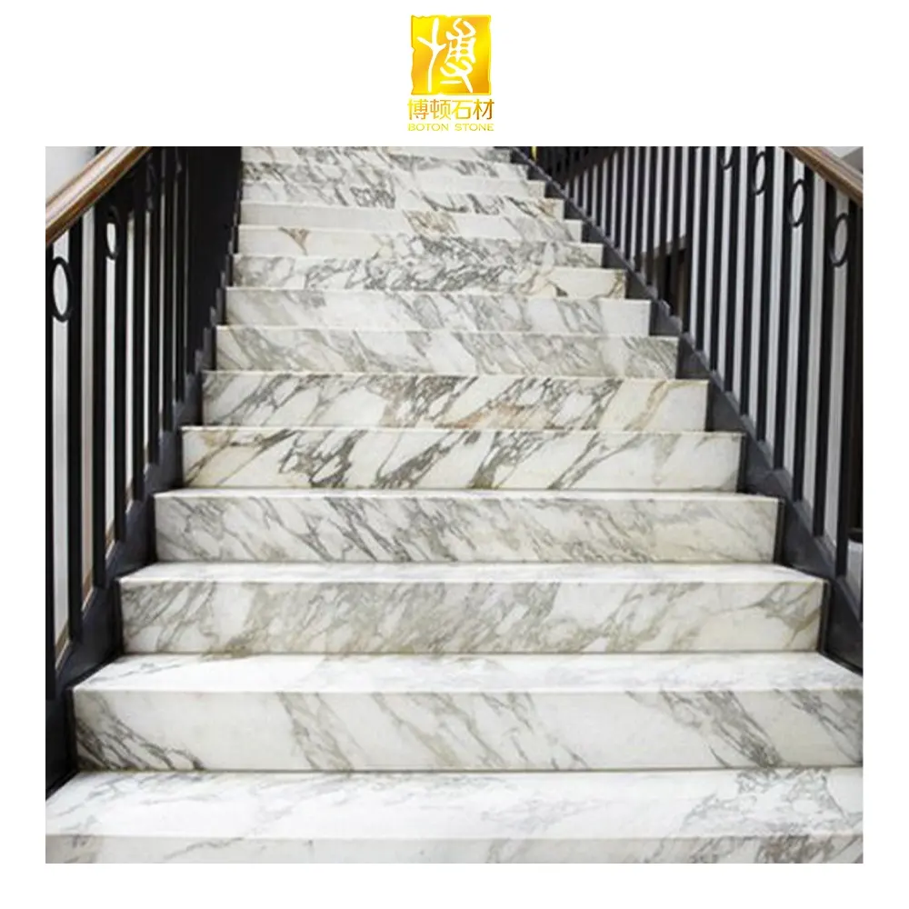 BOTON STONE prezzo all'ingrosso scale curve per interni ringhiera disegni piastrelle per scale scale in marmo bianco prezzo