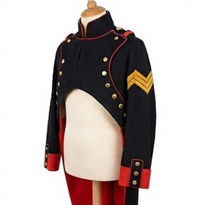 Men's Napoleonic Uniform Coat Double Breasted Waterproof Woolen Historical Custom Logo Winter Reenactment Outerwear - Product Image 2