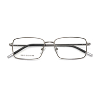 35013 Bingkai Kacamata Fashion Ultra-ringan Kasual Bisnis Berbahan Alloy Full-rim, Mewah dan Kelas Atas untuk Bisnis dan Penggunaan Sehari-hari