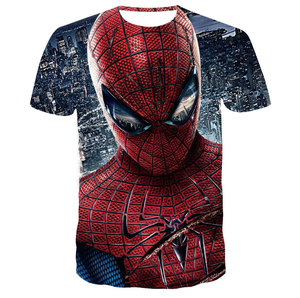 Camisetas de Manga Corta de Verano para Hombre, Talla Grande, Estampado 3D, Cómics de Marvel, Superhéroe Spiderman, Venta al por Mayor - Product Image 1
