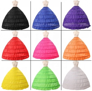WS-5002 Dernière Coloré De Bal Quinceanera Robes Robe De Bal 6 Cerceaux Jupon <span class=keywords><strong>Crinoline</strong></span> pour Robe De Mariée - Product Image 2