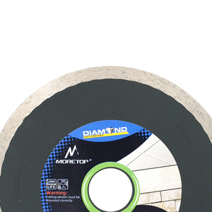 Disque de coupe diamanté 125 mm pour carrelage, marbre, béton, à rebord continu, pressé à chaud, lisse, sans éclats, lame de meuleuse 22 mm (5 pouces), OEM en gros - Product Image 2