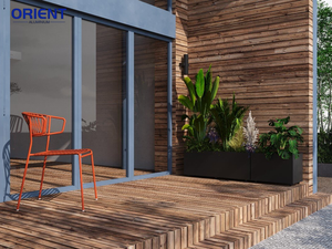 <span class=keywords><strong>Pot</strong></span> de fleurs en aluminium pour la décoration extérieure de la maison, jardin, assemblage en métal, grande taille - Product Image 3