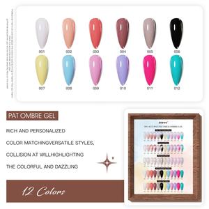 JTING Colección de Gel Ombre Popular de Verano en 12 Colores, Esmalte de Uñas en Gel con Efecto 5 en 1, OEM/ODM, Diseño Gratuito, Esmalte de Uñas en Gel de Marca Privada - Product Image 5