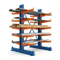 Système d'armoires industrielles à bras réglables double face pour l'optimisation de l'espace en entrepôt forestier – Fourniture de haute qualité