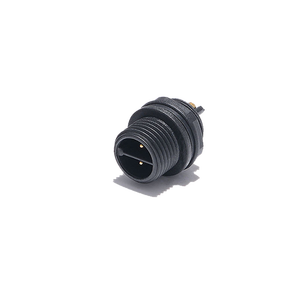 M16 kunci sekrup 2 + 3 Pin, konektor tahan air IP68 hibrida sinyal daya kontak tembaga UNTUK PCB/FPC dan sistem tenaga surya - Product Image 3