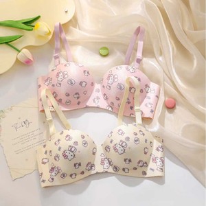 Nouveau <span class=keywords><strong>soutien</strong></span>-<span class=keywords><strong>gorge</strong></span> sans armatures en nylon sexy à imprimé dessin animé mignon, pour petites poitrines, style japonais, pour étudiantes - Product Image 1