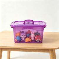 Caja de Almacenamiento de Plástico Transparente Festiva con Asa, Nueva Caja Organizadora de PP para Galletas, Dulces y Chocolates