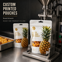 Sachets d'emballage alimentaire de qualité alimentaire, pochettes verticales refermables avec fermeture éclair pour l'emballage en portions de fruits secs et de fruits confits