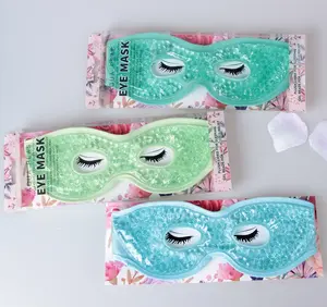 Produk perawatan kantong mata pemijat penghilang 170g Masker Mata manik-manik Gel tidur