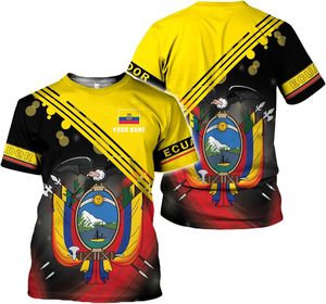Nuova T-shirt Personalizzata dell'Ecuador per Uomo, Maglietta Traspirante con Bandiera dell'Ecuador, Produzione Diretta - Product Image 6