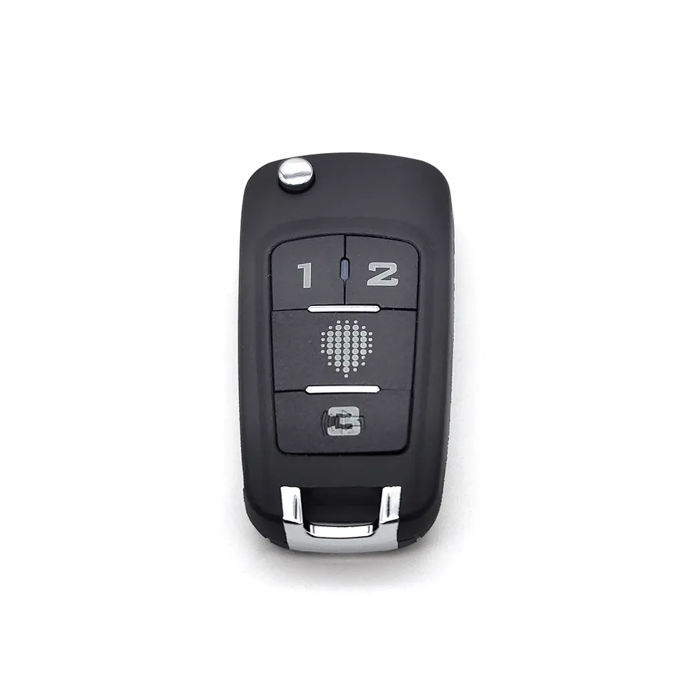 El más nuevo mando a distancia de 4 botones de código de aprendizaje de 433MHz con hoja para alarma de coche Chevrolet