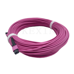 Cordon de brassage fibre optique KEXINT 24 fibres, <span class=keywords><strong>rouge</strong></span>, MPO OM4 FTTH G657A1, avec <span class=keywords><strong>gaine</strong></span> extérieure PVC/LSZH, certifié CE, prix usine - Product Image 3