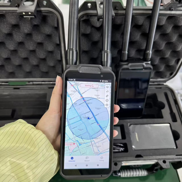 Finsung Portable Wideband RF Detector UAV/FPV Long-Range Detection Azimuth Positioning Durable Security Tool Anti-UAV Scanner