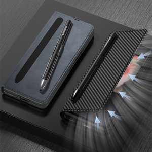 เคสพีซีแบบแข็งหนัง PU พับได้3 5G สำหรับ Samsung <span class=keywords><strong>Z</strong></span> Folding <span class=keywords><strong>4</strong></span> - Product Image 3
