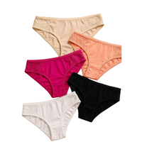 Directo de Fábrica EVERGREEN Ropa Interior de Algodón Orgánico para Mujer, Tanga sin Costuras, Cintura Media, Transpirable, de Secado Rápido, Ecológica, Venta al Por Mayor