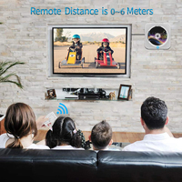 Lecteur DVD/CD domestique avec haut-parleurs, lecteur de musique et de vidéo multifonctionnel pour chambre à coucher, salon, USB, HDMI, FM