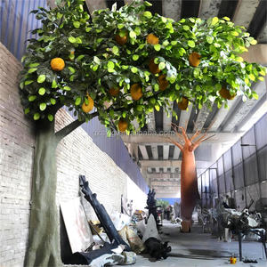 ต้นส้มโอเทียมต้นไม้มะเขือเทศและขนุนสำหรับขายต้นไม้ผลไม้ประดิษฐ์สำหรับตกแต่งร้านอาหารในร่ม - Product Image 3