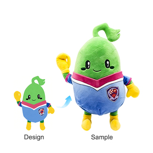 <span class=keywords><strong>Porte</strong></span>-clés pendentif en peluche 3D <span class=keywords><strong>personnalisé</strong></span> en tissu de coton motif dessin animé 2026 pour cadeaux promotionnels - Product Image 2