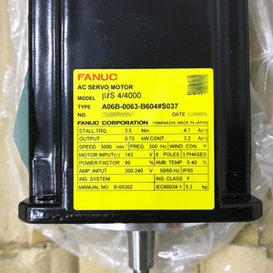 A06B-0063-B604 # S037 FANUC เซอร์โวมอเตอร์ AC ของแท้ใหม่ - Product Image 2