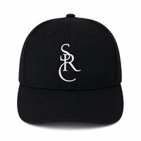 Casquette de baseball unisexe 6 panneaux en sergé de coton noir avec broderie 3D en relief motif léopard, visière incurvée, réglable, pour le streetwear et les activités de plein air