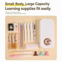 Boîte à crayons multifonctionnelle de qualité supérieure pour élèves du primaire, boîte à crayons mignonne pour enfants avec colle crème DIY