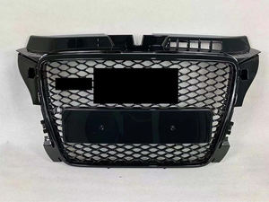 Grille de voiture chromée noire pour <span class=keywords><strong>Audi</strong></span> S3 RS3 <span class=keywords><strong>A3</strong></span> 8P Style 2009 2010 <span class=keywords><strong>2011</strong></span> 2012 2013 - Product Image 5