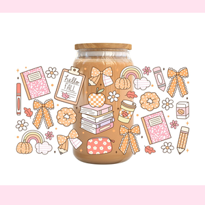 Gobelet et tasse en verre 16oz pour étagères d'automne Libbey <span class=keywords><strong>Taille</strong></span> personnalisée Durable et lavable avec technique d'impression par transfert de chaleur - Product Image 4