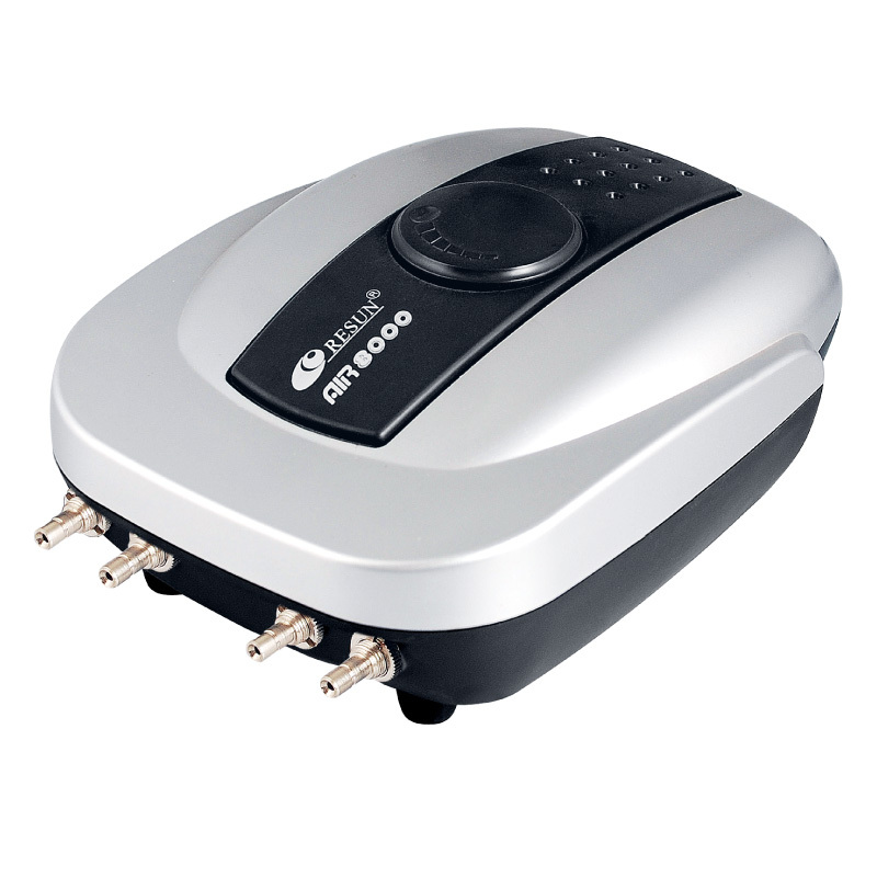 Бесшумный кислородный насос Resun AIR-8000, 8 Вт, регулируемый объем воздуха, аэратор для аквариума