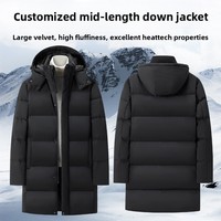 Manteau d'hiver thermique haut de gamme pour homme, style décontracté vintage, avec fermeture éclair et capuche, uniformes de travail de groupe, impression de logo