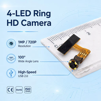 Module de caméra miniature 1MP MJPEG 720P, champ de vision 100°, profondeur de champ 10-50mm, 4 LED, personnalisable OEM pour endoscope à double lumière