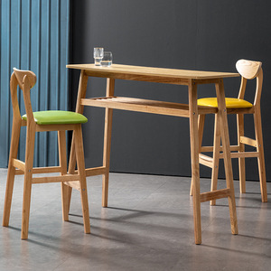 <span class=keywords><strong>Tabouret</strong></span> <span class=keywords><strong>de</strong></span> <span class=keywords><strong>bar</strong></span> moderne minimaliste en <span class=keywords><strong>bois</strong></span> massif <span class=keywords><strong>de</strong></span> style nordique avec dossier pour usage commercial dans les salons <span class=keywords><strong>de</strong></span> thé <span class=keywords><strong>et</strong></span> les zones <span class=keywords><strong>de</strong></span> réception - Product Image 2